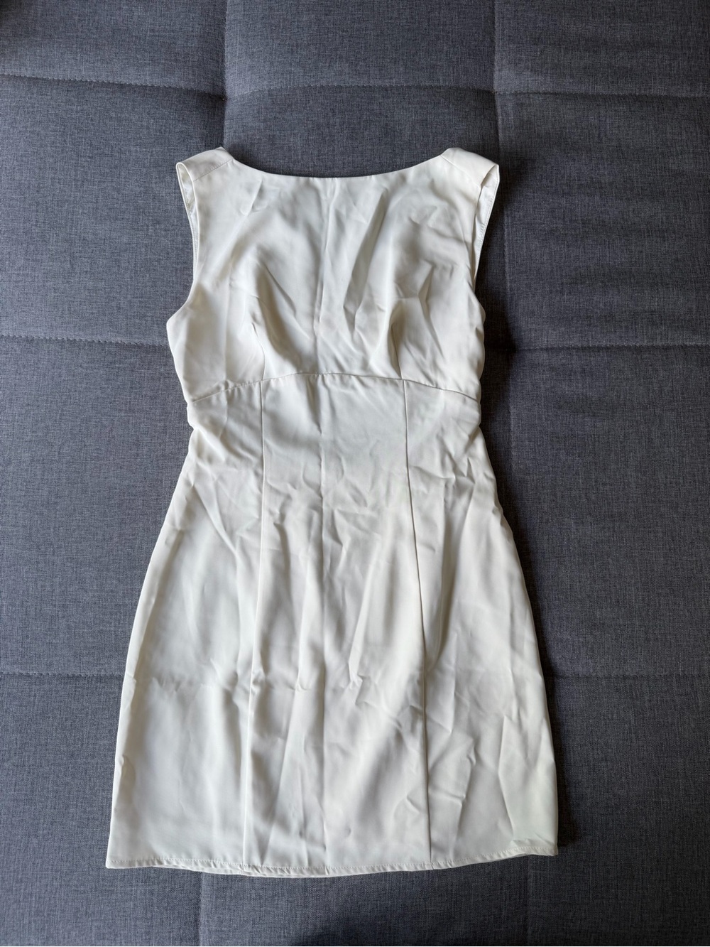 Cream Sleeveless Formal Dress